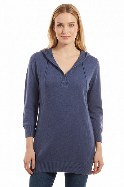 Dámský Pulovr Modrý Vel. XL