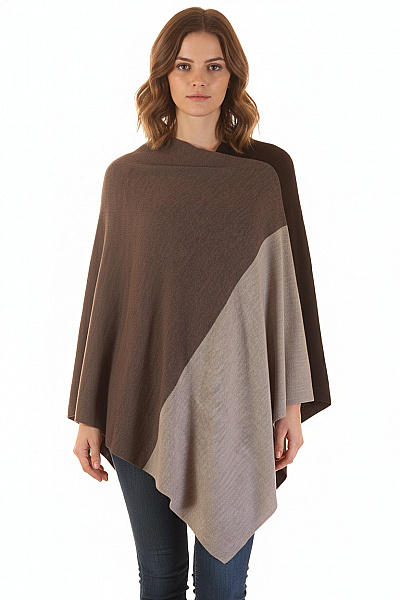 F&F Pončo Šedé Second Hand Vel. ONE