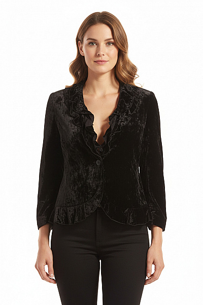 TAIFUN Dámské Sako Černý Second Hand Vel. 46