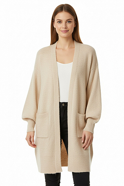 Dámský Cardigan Béžový Takko Vel. S