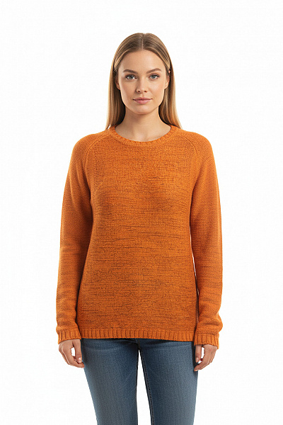 Dámský Pulovr Oranžový Second hand Vel. XL