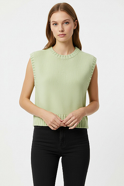 FB SISTER Dámská Vesta Zelená Vel. S