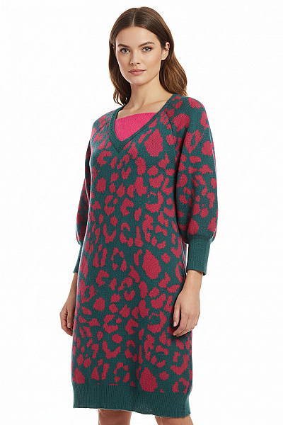  Šaty Pletené Barevné Vel. M