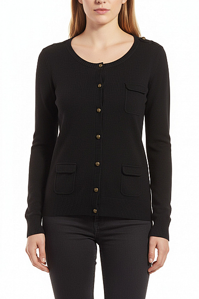 Dámský Cardigan Černý Second Hand Vel. M