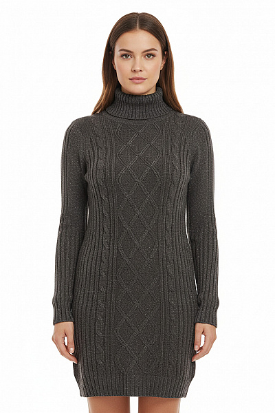 Esmara  Šaty Pletené Šedé Vel. 42/44