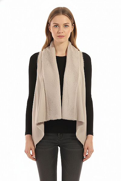 Dámská Vesta Šedá Second Hand