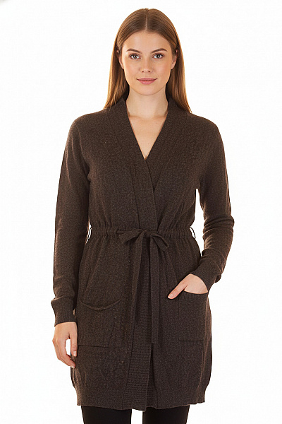 Dámský Cardigan Vlněný Šedý Guess