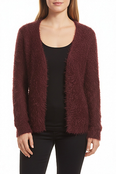 Miss Etam Dámský Cardigan Vínový Vel. L