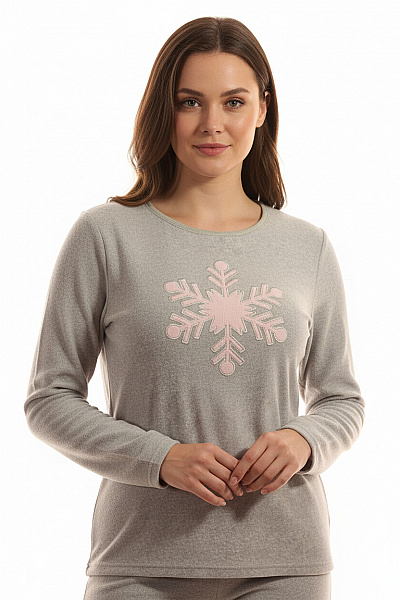 Dámské Pyžamo Šedé Vel. M