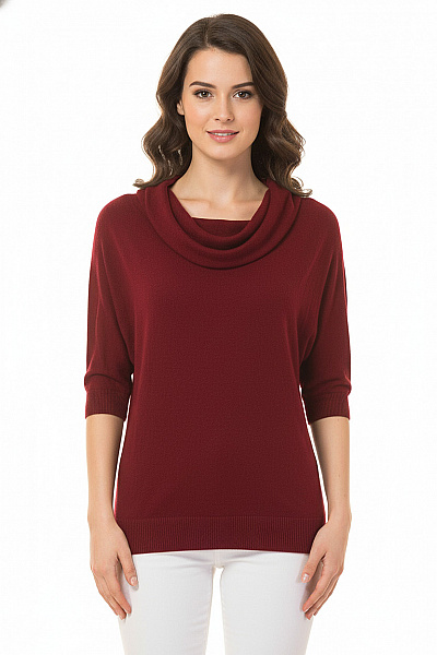 TEZENIS  Halenka Pletená Vínová Vel. S