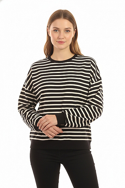 Dámská Mikina Černobílá F&F Vel. 40