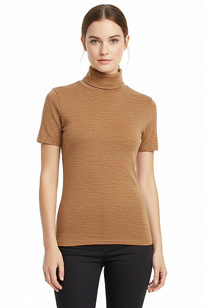 Dámské Tričko Hnědý Vel. XS