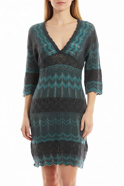 Orsay  Šaty Pletené Zelené Second Hand