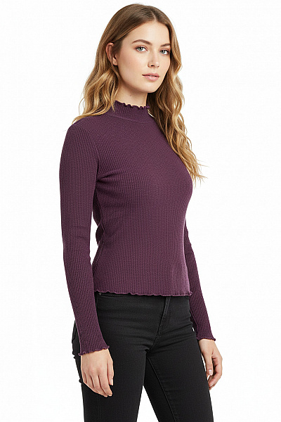 STRADIVARIUS Dámské Tričko Fialový Vel. S