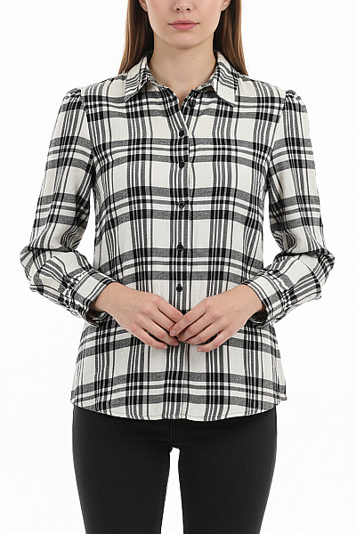 F&F Dámská Košile Černobílá Second Hand Vel. 34