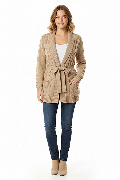 Reserved Dámský Svetr Béžový Second Hand Vel. XL