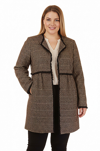 Dámský Kabát Barevný Vel. XL