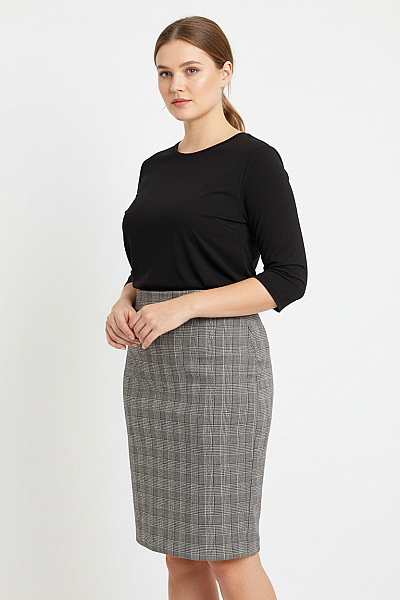 F&F Sukně Šedá Second Hand Vel. 46+