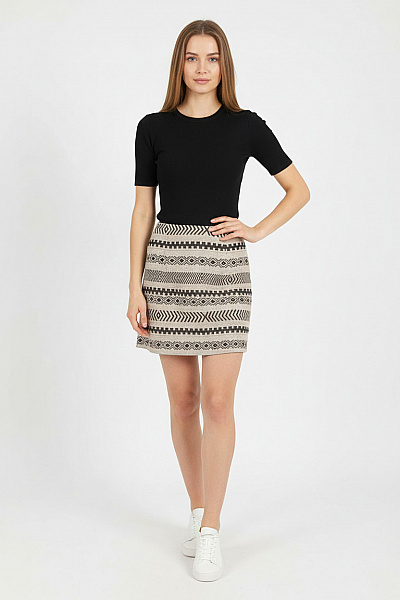 Sukně Černobílá ATMOSPHERE Second Hand Vel. 36