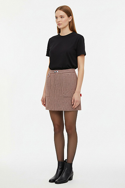 PULL&BEAR Balonová  Sukně Červená Vel. M