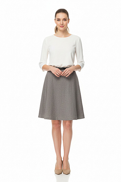  Sukně áčková Šedá Second Hand Vel. 46