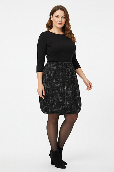 Balonová  Sukně Černobílá Vel. XXXL