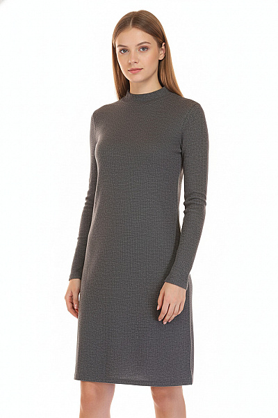 Šaty Pletené Šedé Vel. S