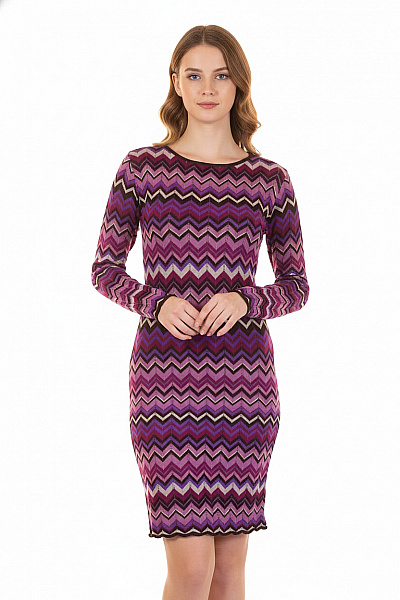  Šaty Pletené Fialové Vel. 36