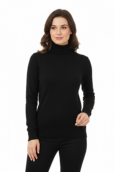 DRYKORN Dámský Rolák Vlněný Černý Vel. L