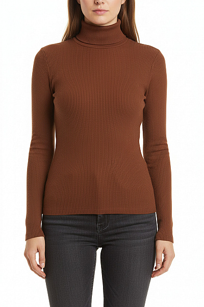 Amisu Dámské Tričko Hnědý Vel. M