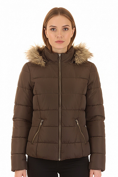 Dámská Bunda Hnědá Vel.  36