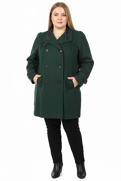 Dámský Kabát Zelený