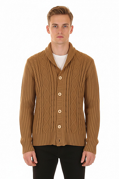 Pánský Cardigan Béžový Second Hand