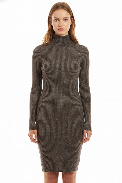 Pletené šaty Šedé