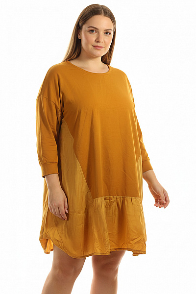 Tričkové  Šaty Žluté