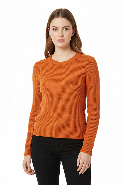 Dámský Svetr Oranžový Vel. S