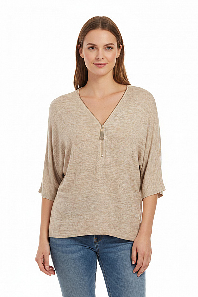  Halenka Pletená Béžová New Look Second Hand Vel. M