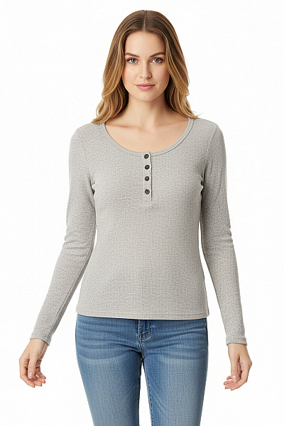 Jednoduché Dámské Tričko Šedé Second Hand