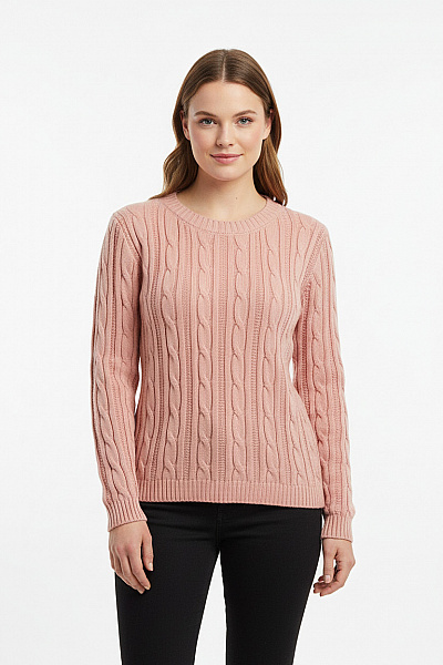 Dámský Svetr Růžový Vel. M