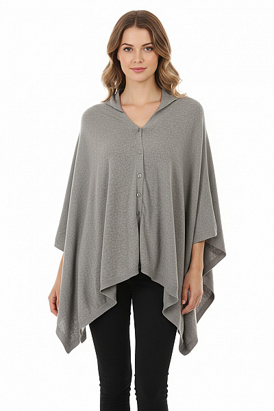 Pončo Šedý Second Hand
