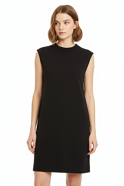 Šaty Vlněné Černé Vel. 36