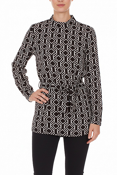 Amisu Dámské Tričko Černobílý Vel. S