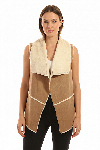 Esmara Dámská Vesta Hnědá Second Hand Vel. M