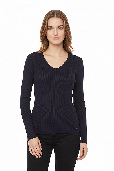  Halenka Pletená Modrá Second Hand Vel. L/XL