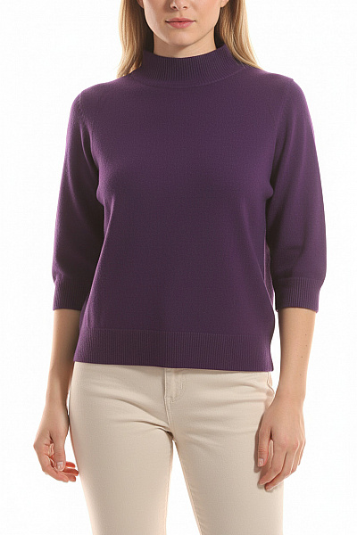  Halenka Pletená Fialová Second Hand