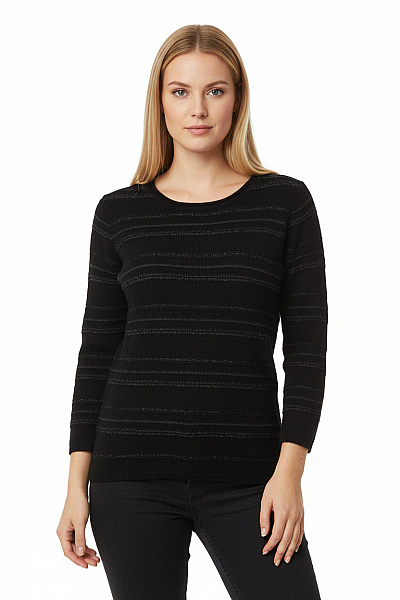  Halenka Pletená Angorová Černá Vel. 36