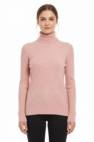 Dámský Svetr Růžový Second Hand Vel. L/XL