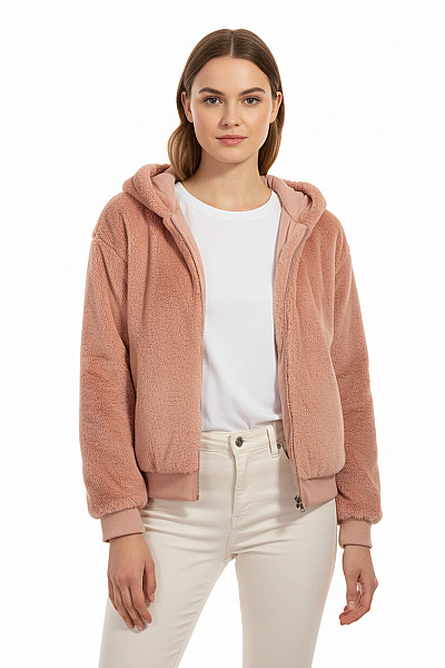 Dámská Mikina Rozepínací Růžová F&F Vel.  38