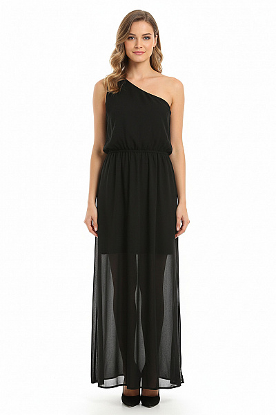 Amisu Šaty Černé Second Hand Vel. 42