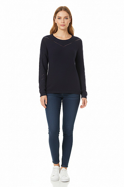 Dámský Pulovr Modrý F&F Second hand Vel. 40